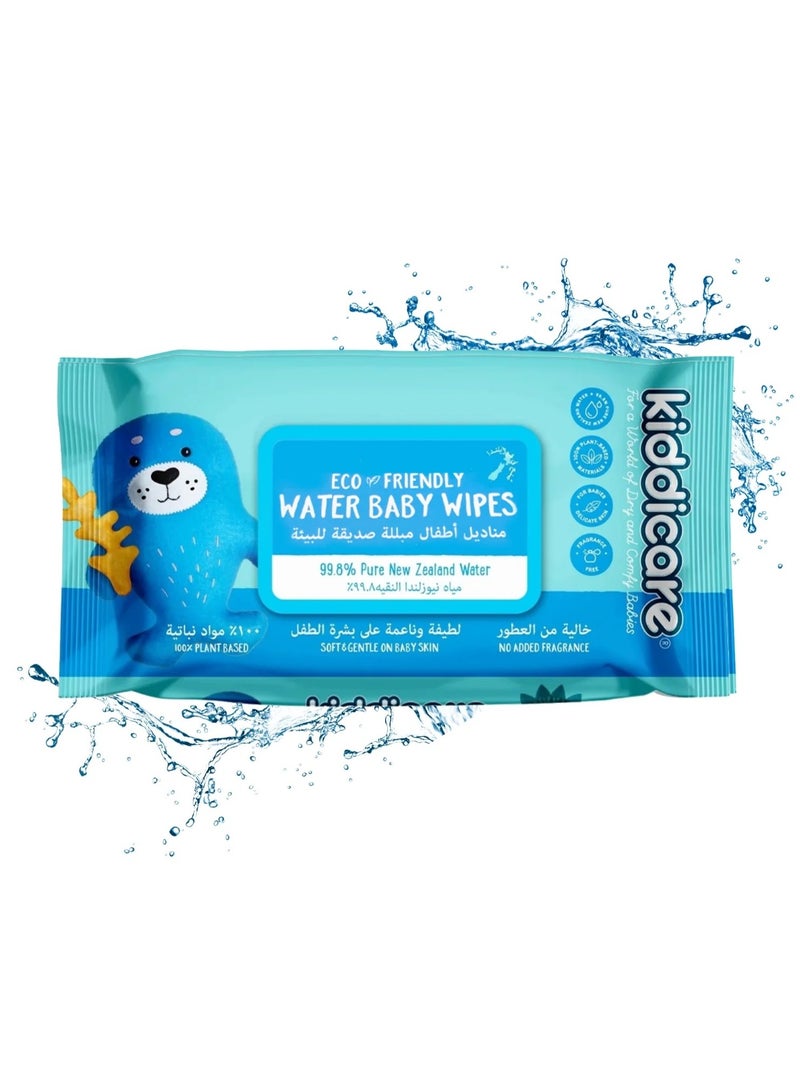 Kiddicare Eco-Friendly Pure Water Baby Wipes 70 Wipes - Image 2